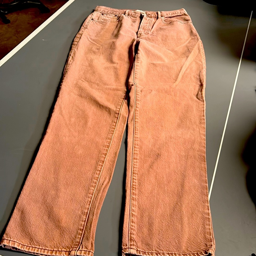 PacSun Women's Straight Leg Jeans in Dusty Coral